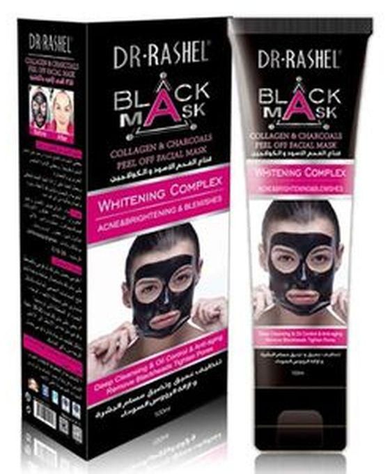 Dr. Rashel Black Mask Collagen , Charcoal Peel Off Mask Complexion 100ml