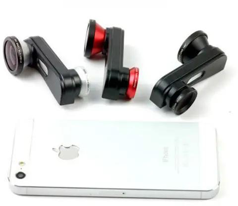 3 in 1 Fish eye + Wide Angle + Macro Camera Photo Zoom Lens Kit for iPhone 5 5s
