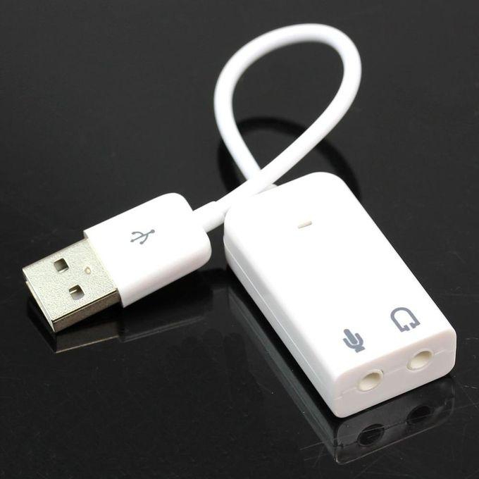 7.1-Channel USB 2.0 External Sound Card W 3.5mm Headphone