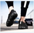 حذاء تدريب كاجوال برباط للركض أسود