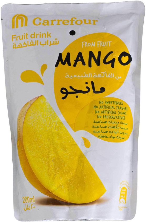 Carrefour Mango Fruit Drink 200ml