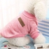 Generic Dog Classic Sweaters, Pet Puppy Warm Clothes, Winter Soft Cat Jacket Coat Hoodies For Chihuahua Yorkie, Dogs XS-XXL Color:Pink Size:L