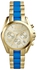 Michael Kors Women's MK5908 Bradshaw Chronograph Gold Dial Two-Tone Bracelet Watch