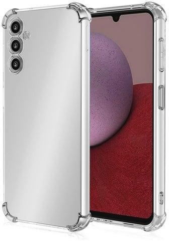 جراب ELMO3EZZ لهاتف Samsung Galaxy A14 5G Galaxy A14 4G شفاف كريستالي مقاوم للصدمات واقٍ من مادة TPU الناعمة ذات تصميم نحيف مرن وغطاء خلفي شفاف من جل السيليكون المطاطي Galaxy A14 4G/5G شفاف