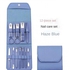 Professional Pedicure Tools With Manicure Set And Leather Bag, 12 Pieces.. Light Blue.