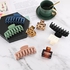 8 Colors Lolalet Nonslip Hair Claw Clips, 4.3” Large Hair Clip and 2 Inch Small Square Hair Clamp for Women and Girls, 2 Styles Small and Big Strong Hold Jaw Clip for Thick Thin Fine Long Hair -A