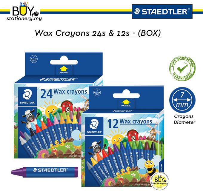 Staedtler Wax Crayon Noris 12s/ 24s- (BOX)