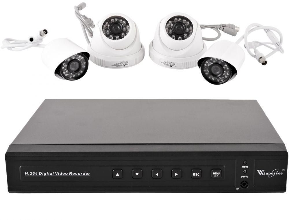 Zenith CCTV Security Recording System HD Composite Video Interface 4 CH Analog DVR Kit WP-4004C6