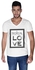 Creo Tropical Beach  T-Shirt for Men - L, White