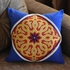 Set Of 2 Ramadan Fabric Cotton Pillow Cover With Khayamiya - Blue & Red