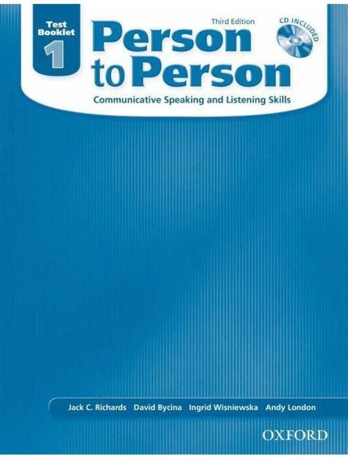 Oxford University Press Person to Person 1: Test Booklet (with Audio CD) ,Ed. :3