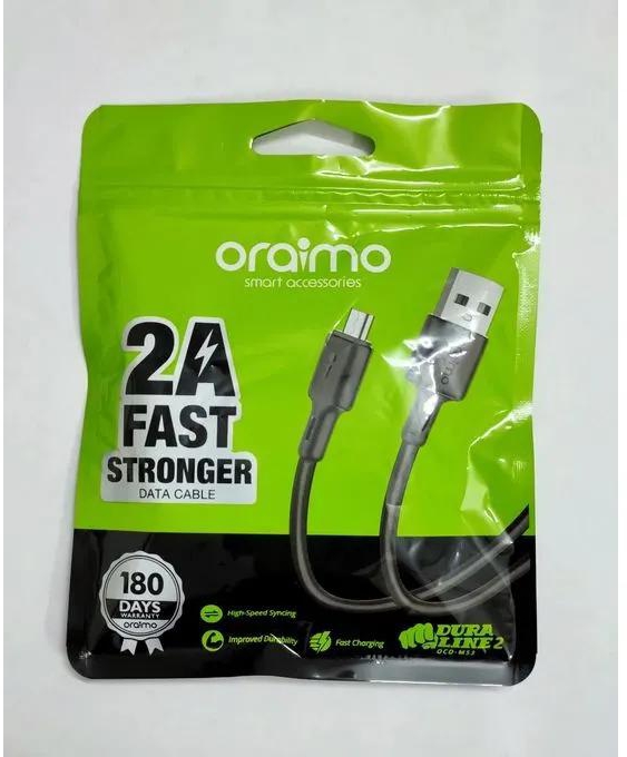 Oraimo Fast Android Cable Charger For All Smart Phones & Tablets