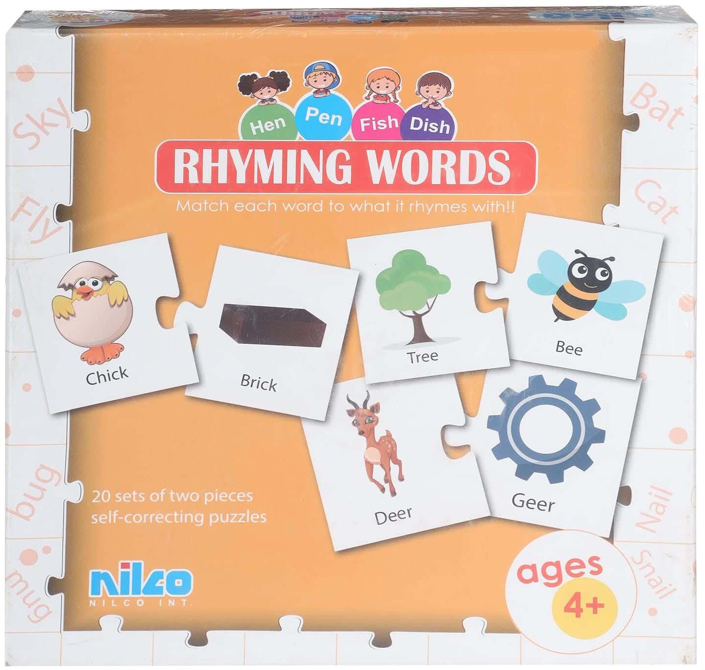 احصل على لعبة كروت تعليم كلمات لها نفس القافية للأطفال نيلكو - متعدد الالوان مع أفضل العروض | رنين.كوم