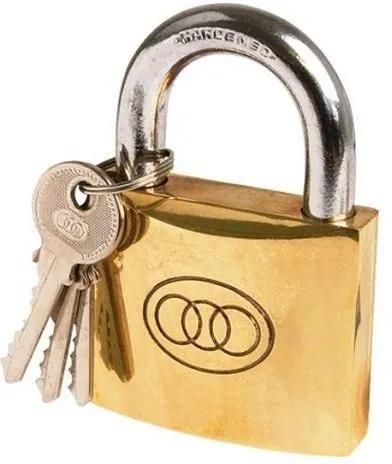 Tri Circle Padlock - Size 38mm NO 264 3 keysBright metallic luster and good corrosion resistance. Fashion vintage look and unique structure. Package Includes:1*Padlock with 3 Keys.