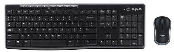 Logitech MK270 Wireless Keyboard And Mouse Combo — Keyboard And Mouse Included, 2.4GHz Dropout-Free Connection, Long Battery Life
