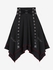 Plus Size Lettuce Grommet Double Layered Handkerchief Midi Skirt - M | Us 10