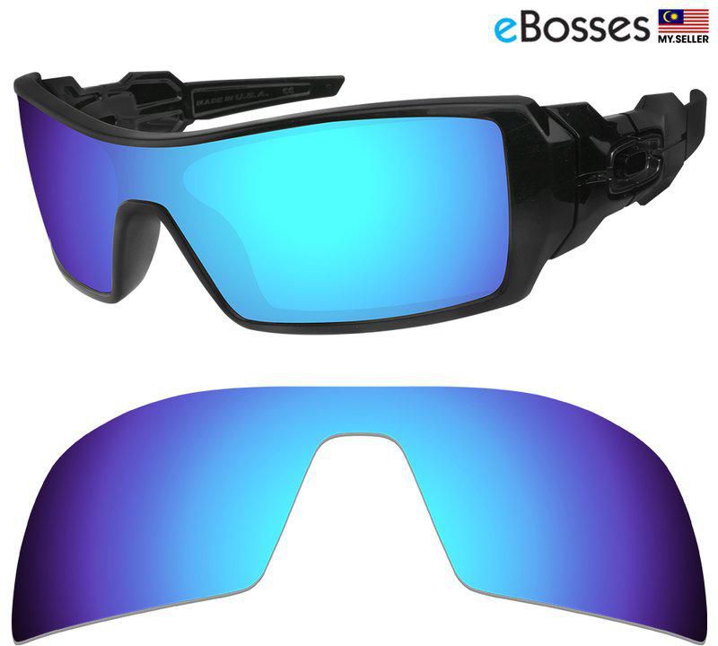 eBosses Polarized Lenses for Oakley Oil Rig Sunglasses (Ice Blue)