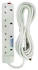 Power King 4-Way Extension Cable - White