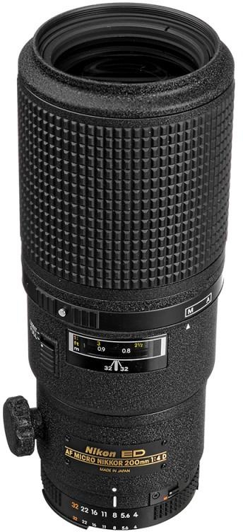 Nikon AF Micro 200mm F/4D IF-ED Lens