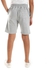 Cotton Elastic Waist Shorts - Grey