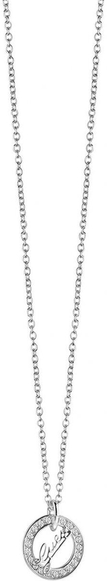 Guess UBN21504 Women's Alloy Silver Iconic Necklaces
