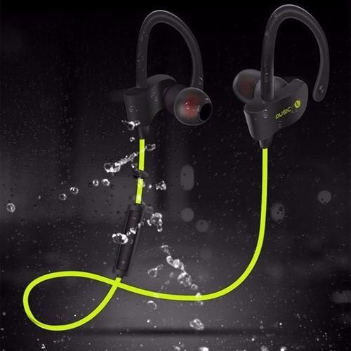 56S Sports Wireless Bluetooth Earphone Stereo Earbuds Headset Bass Earphones With Mic In-Ear For IPhone 6 Samsung Phone - Green