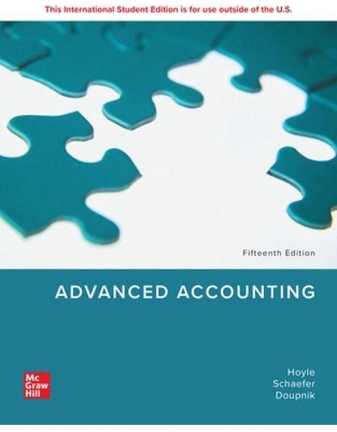 Mcgraw Hill Advanced Accounting Ise ,Ed. :15