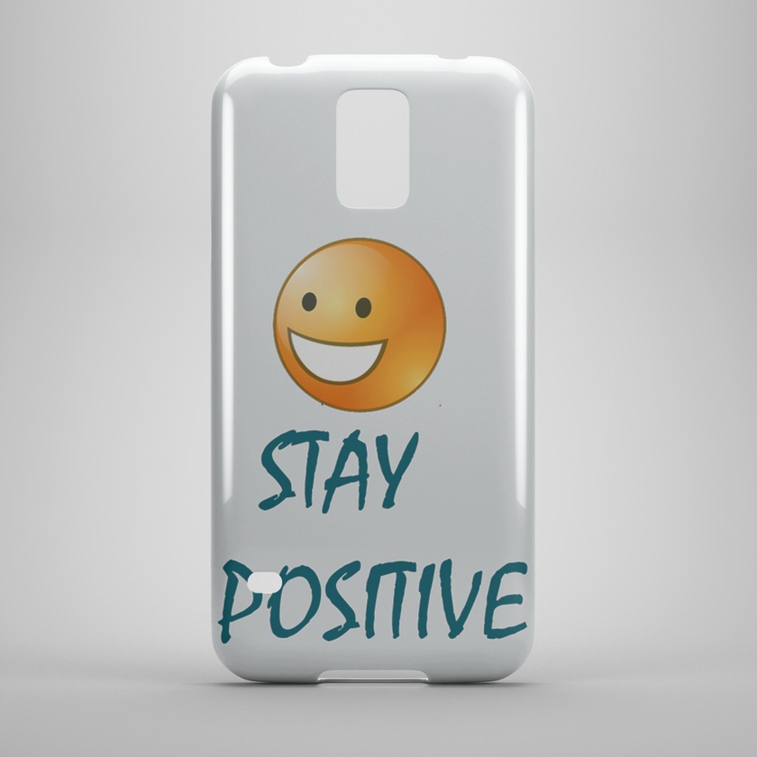 Stay Positive Smily Happy Emoji Face Phone Cover for Samsung S5 Mini