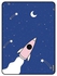 Protective Flip Case Cover For Samsung Galaxy A7 2020 10.4 Inches with Auto Wake/Sleep Rocket Launch To Moon
