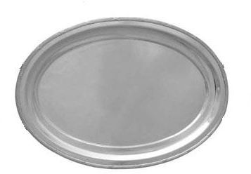 Ruban Croise Stainless Steel Oval Tray