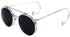 Round Frame Retro Hooks Sunglasses