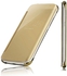 Clear View Flip Cover For Samsung Galaxy S7 Edge - Gold (screen protector)