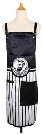 Apron For Hair Stylist And Barber Black/White