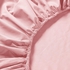 ULLVIDE Fitted sheet - light pink 90x200 cm