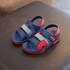 Boys Sandals, Blue Red With A Normal Fitting
