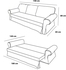 Get Aldora Emza Sofa Bed, Two Seats, 140x80x85 Cm - Silver with best offers | Raneen.com