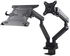 Maclean MC813 Monitor Mount With Gas Spring Laptop Mount Stand VESA 75x75 100x100 17"-32" For 1 Monitor 1 Laptop Holder (MC813 - Monitor - Laptop Arm)