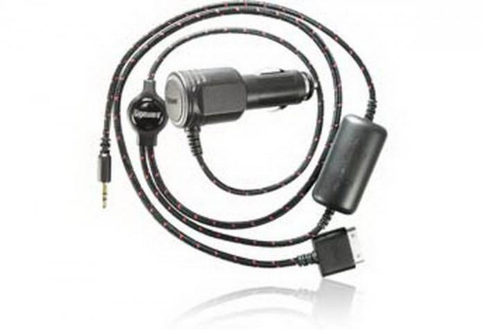 Gigaware 12-665 1/8" Stereo Audio Cable With Car Charger