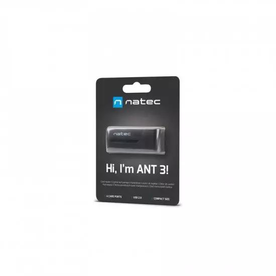 Natec ALL in One card reader MINI ANT USB 2.0, M2/microSD/MMC/Ms/RS-MMC/SD/T-Flash