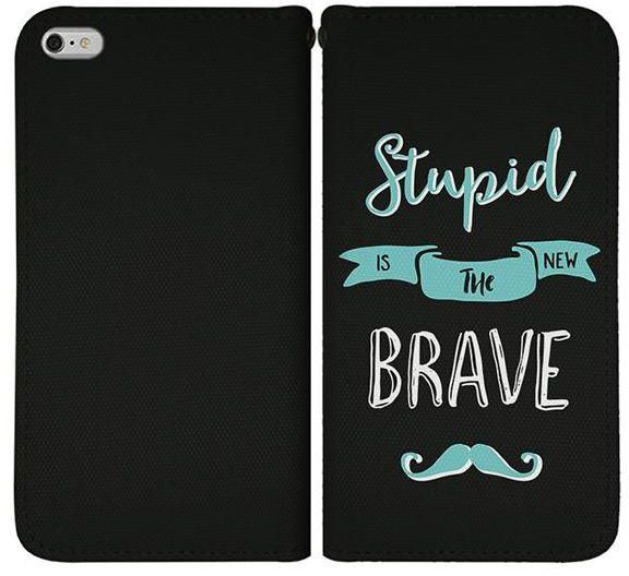 Stylizedd  Apple iPhone 6 Plus / 6S Plus Premium Flip case cover  - Stupid is the new brave