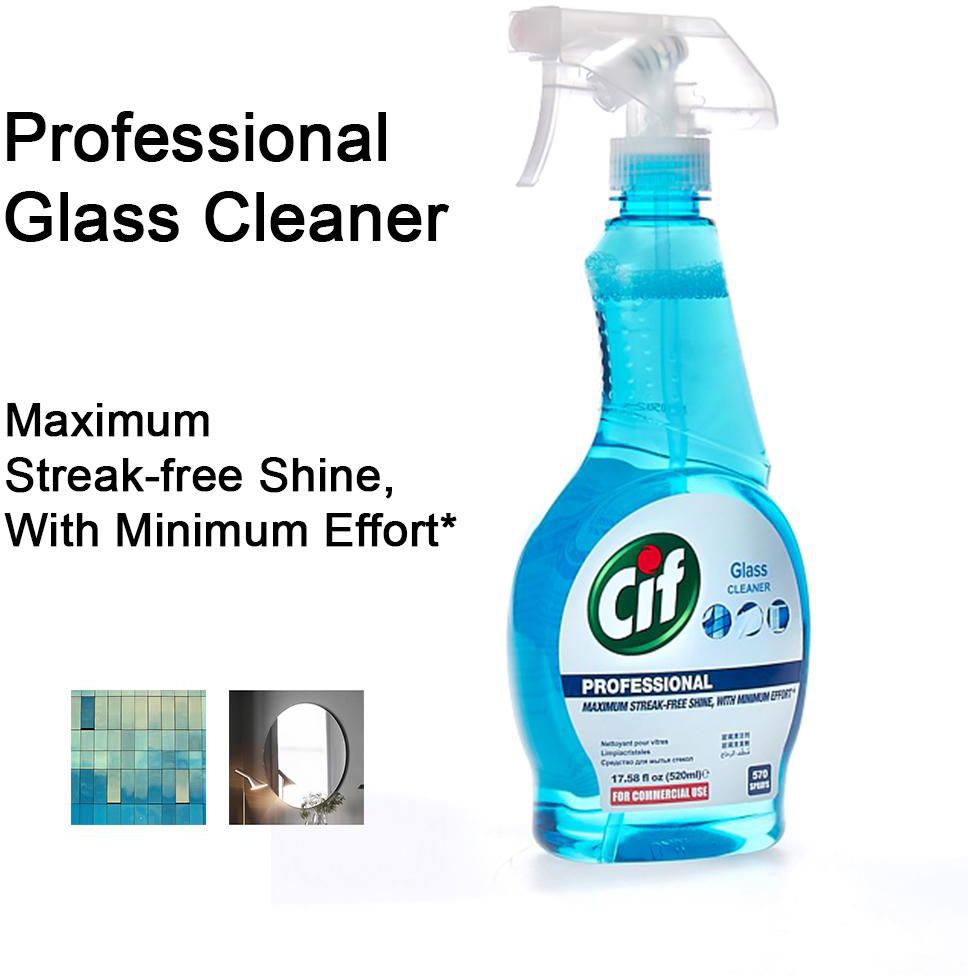 Cif Professional Spray Glass Cleaner Mirror Cleaner