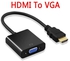 HDMI to VGA Adapter with Audio 1080P HDMI to VGA Converter For Laptop,Computer,TV - Black