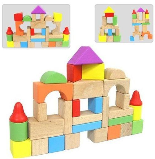Generic 31PCS Wooden Building Blocks Castle Educational Funny Toy For Kids - Colorful