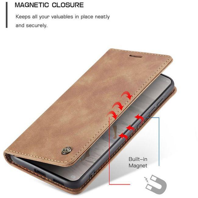 Caseme For Huawei P50 Soft Slim Folio Flip PU Leather Wallet Case With 2 Cards Slot