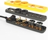 Ilock Power Strip, 4 outlets, 2 schuko, 2 universal, with Switch - Yellow