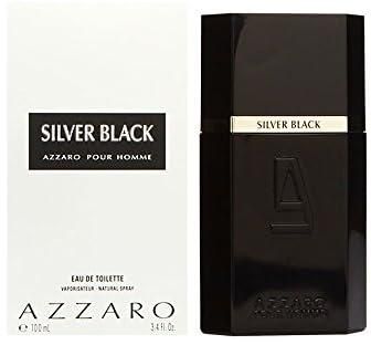 Azzaro Silver Black - Eau De Toilette Spray For Men ,100 ml