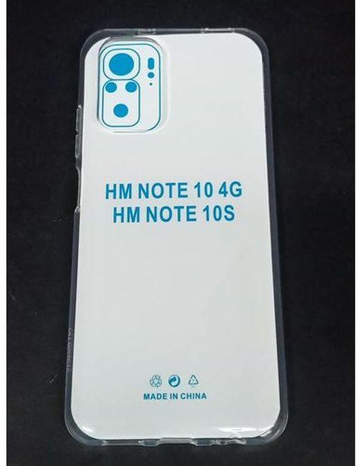 جراب شفاف وعالي الجودة يحمي الهاتف بالكامل لموبايل ريدمى نوت 10 & ريدمى نوت 10 اس - 0 - شفاف ( Xiaomi Redmi Note 10 & Xiaomi Redmi Note 10S )