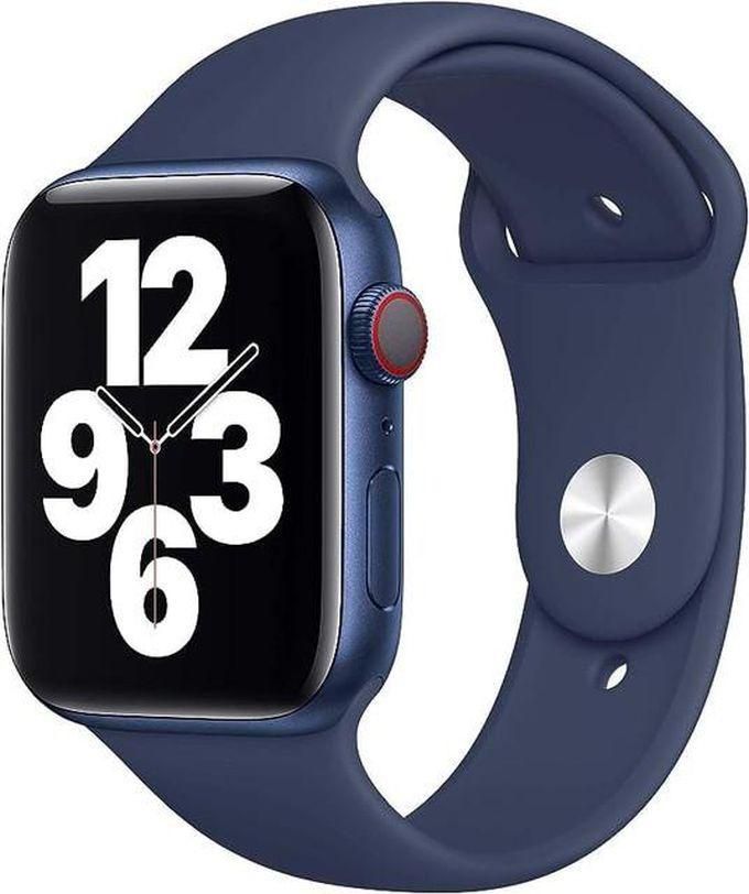 Silicone Apple Watch Band for Apple Watch Series 2/3/4/5/6/7SE 42mm 44mm 45mm 49mm (Navy)