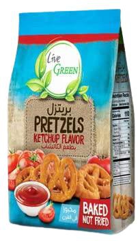 Live Green Ketchup Pretzels - 150g 