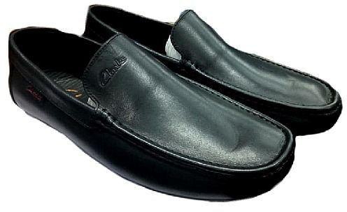 Clarks Smart Plain Casual Loafers- Black